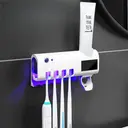 Suporte para 4 Escovas de Dentes com Luz UV e Dispenser de Pasta — USB — imagem 3