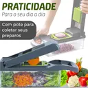 Fatiador Profissional Multifuncional De Aço Inoxidável 16 Em 1 Para Vegetais/Frutas/Legumes — imagem 5